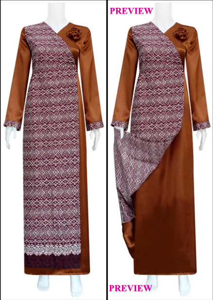  gambar  gamis  batik koleksi baju  batik modern