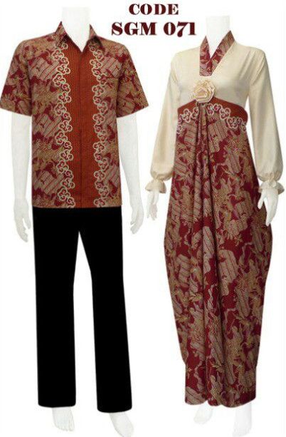  gamis batik modern1 koleksi baju batik modern 