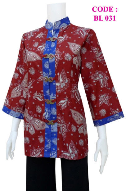  MODEL  BAJU BATIK  BL 031 koleksi baju batik  modern