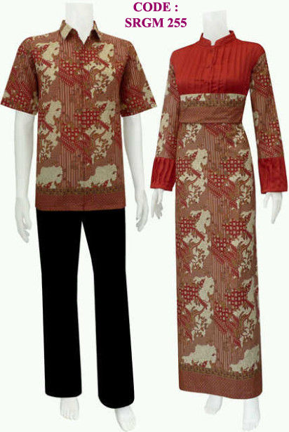 gambar gamis batik  koleksi baju batik  modern