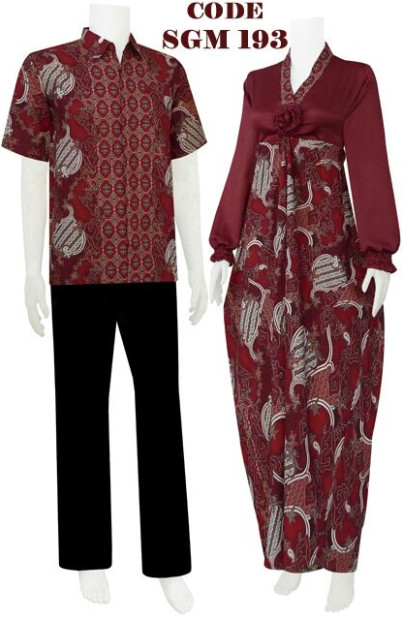 gamis batik  kaftan code SRGM 39 koleksi baju  batik  modern