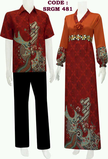 sarimbit gamis batik  model  payet code SRGM 48 koleksi 