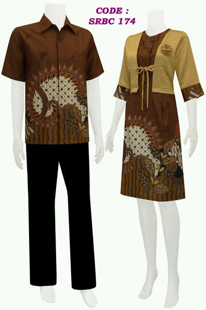 Sarimbit Dress batik  bolero tempel code SRBC 17 koleksi 